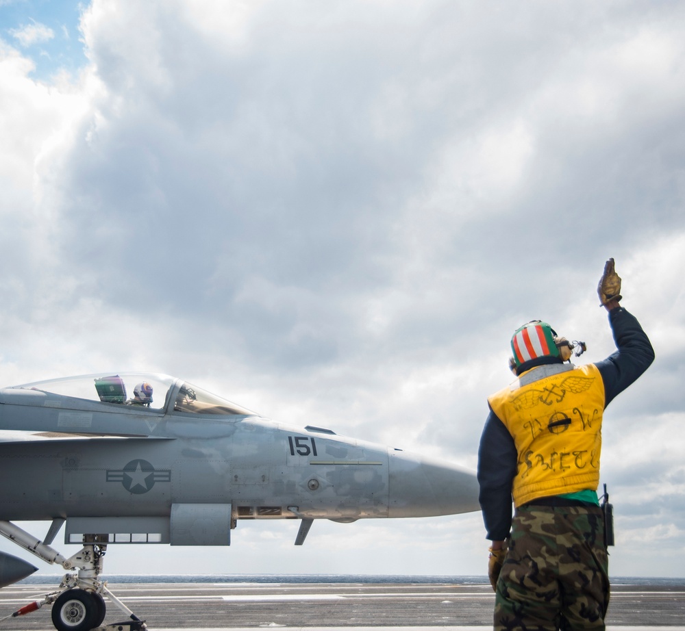 GHWB Conducts Carrier Qualifications