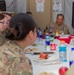 Lieutenant Gen. Garrett has lunch with Soldiers