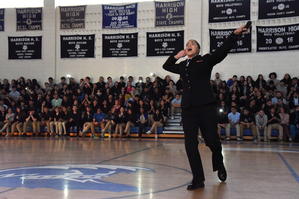 Navy Musicians Perform for Harrison High