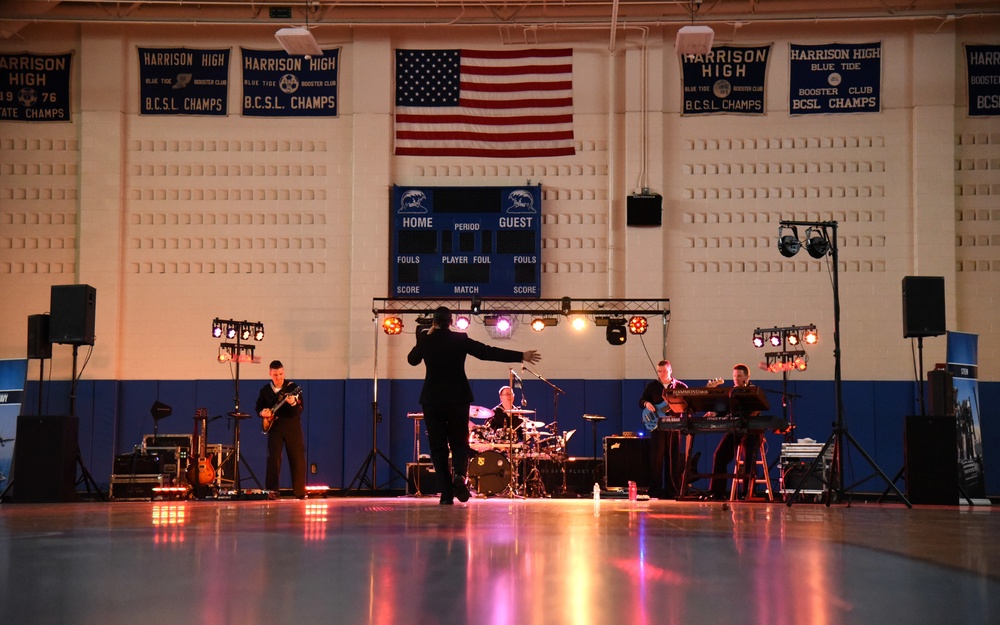 Navy Musicians Perform at Harrison High