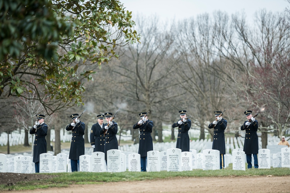 Full Honors Repatriation for U.S. Army Cpl. Dow F. Worden in Section 60