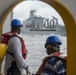 Sailors aboard USNS Mercy conduct replenishment-at-sea