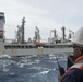 Sailors aboard USNS Mercy conduct replenishment-at-sea