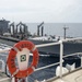Sailors aboard USNS Mercy conduct replenishment-at-sea