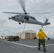 Sailors aboard USNS Mercy conduct a replenishment-at-sea