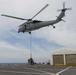Sailors aboard USNS Mercy conduct a replenishment-at-sea