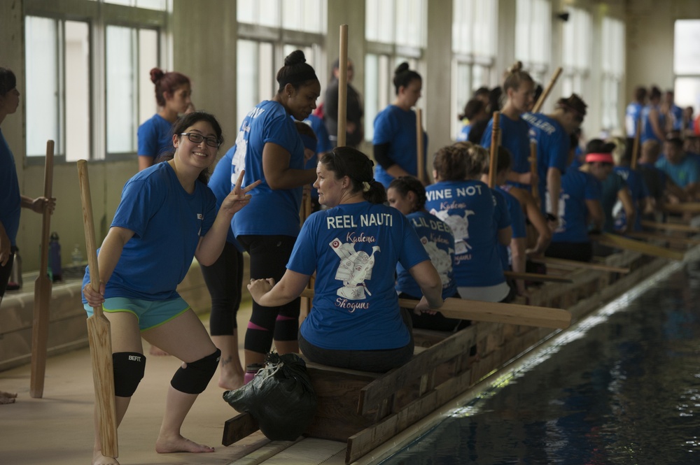JASDF, USAF Dragon Boat Teams Train Together