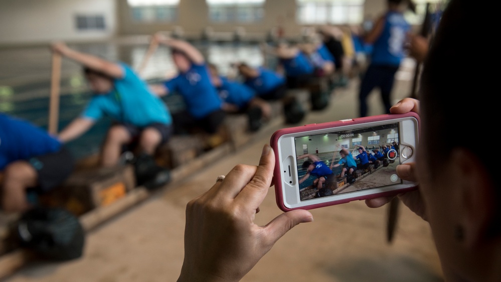 JASDF, USAF Dragon Boat Teams Train Together