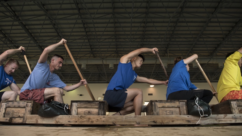 JASDF, USAF Dragon Boat Teams Train Together