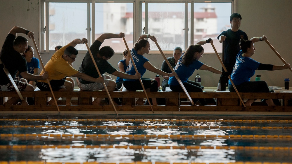 JASDF, USAF Dragon Boat Teams Train Together