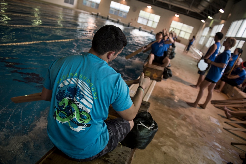 JASDF, USAF Dragon Boat Teams Train Together
