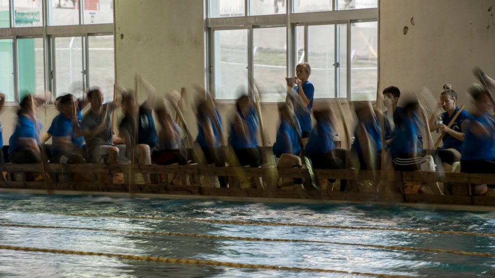 JASDF, USAF Dragon Boat Teams Train Together