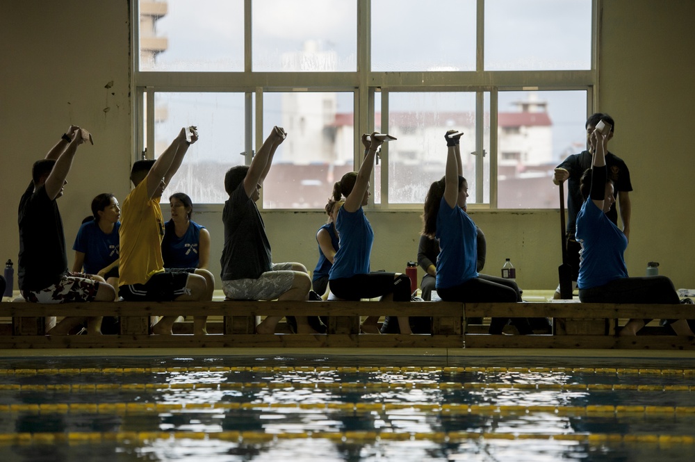 JASDF, USAF Dragon Boat Teams Train Together