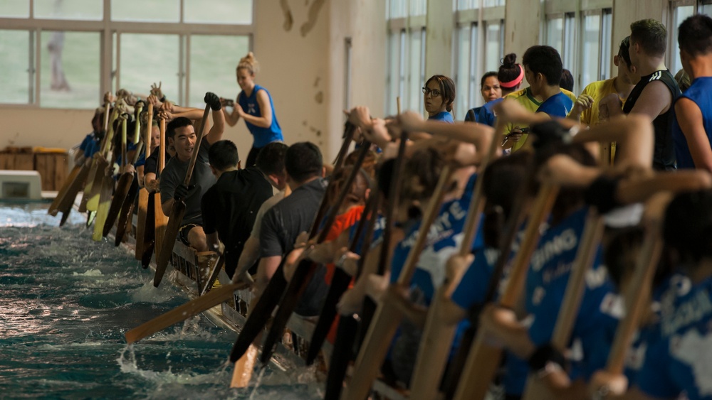 JASDF, USAF Dragon Boat Teams Train Together