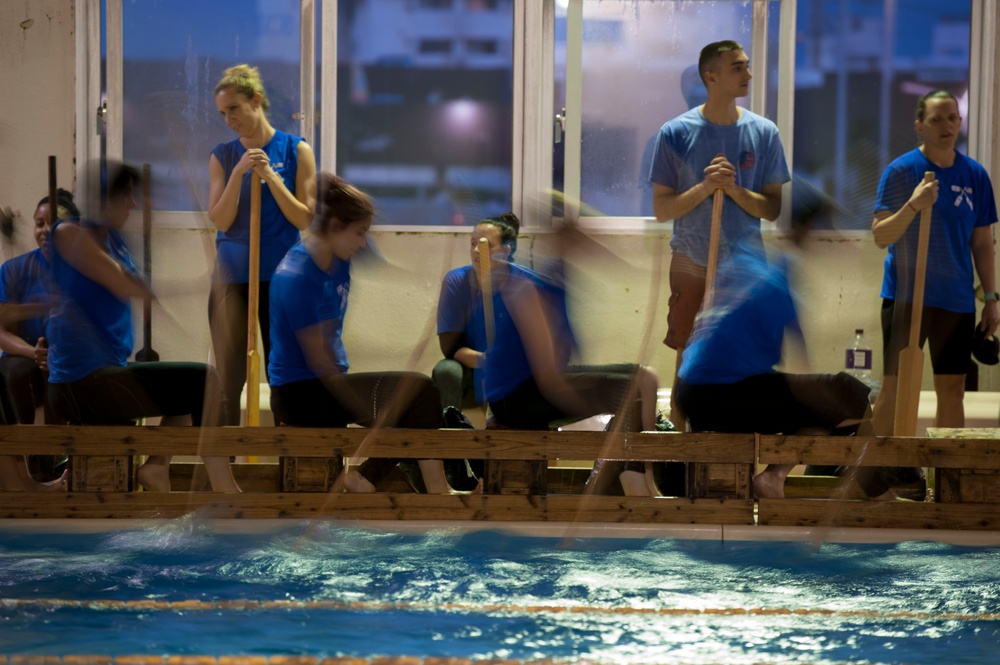 JASDF, USAF Dragon Boat Teams Train Together