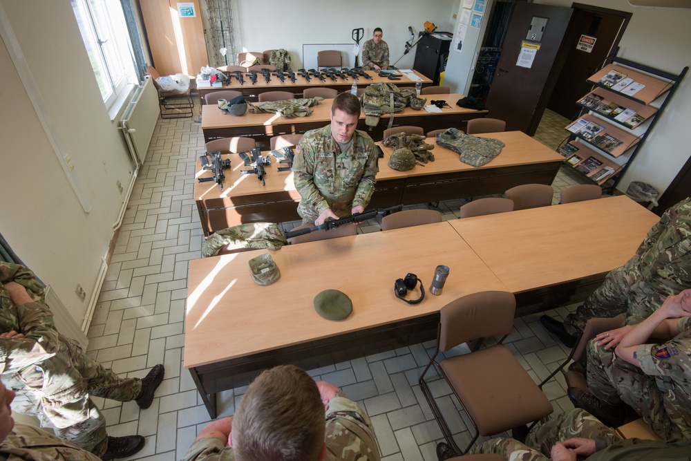 UK/US training with M4, M9, Glock, and SA80