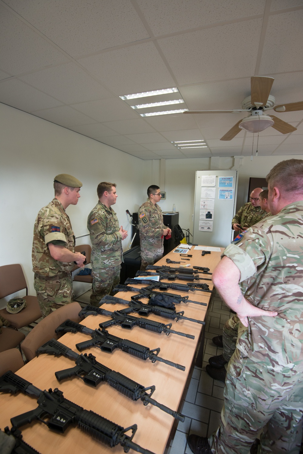 UK/US training with M4, M9, Glock, and SA80