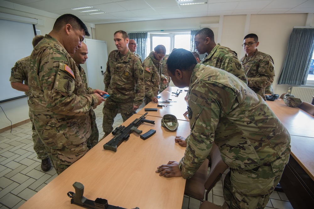 UK/US training with M4, M9, Glock, and SA80