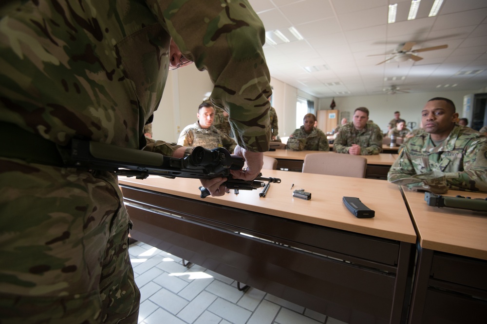 UK/US training with M4, M9, Glock, and SA80