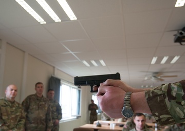 UK/US training with M4, M9, Glock, and SA80