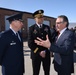 Vice President Pence is greeted by 119th Wing members upon his arrival to Fargo