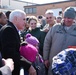 Vice President Pence is greeted by 119th Wing members upon his arrival to Fargo