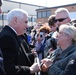 Vice President Pence is greeted by 119th Wing members upon his arrival to Fargo