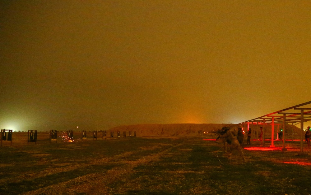 Night Live-Fire Exercise at the Besmaya Range Complex