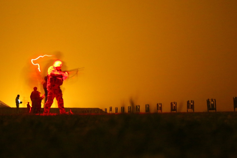 Night Live-Fire Exercise at the Besmaya Range Complex