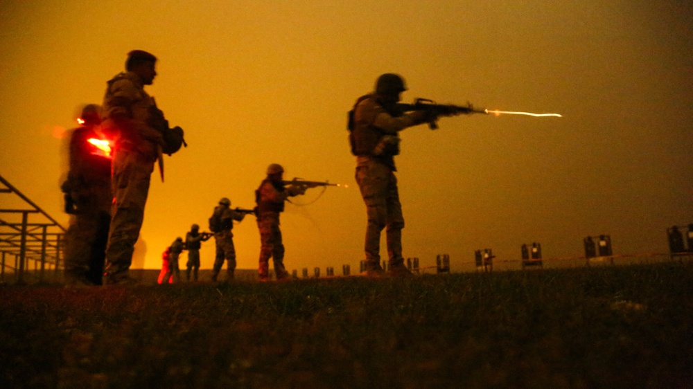 Night Live-Fire Exercise at the Besmaya Range Complex
