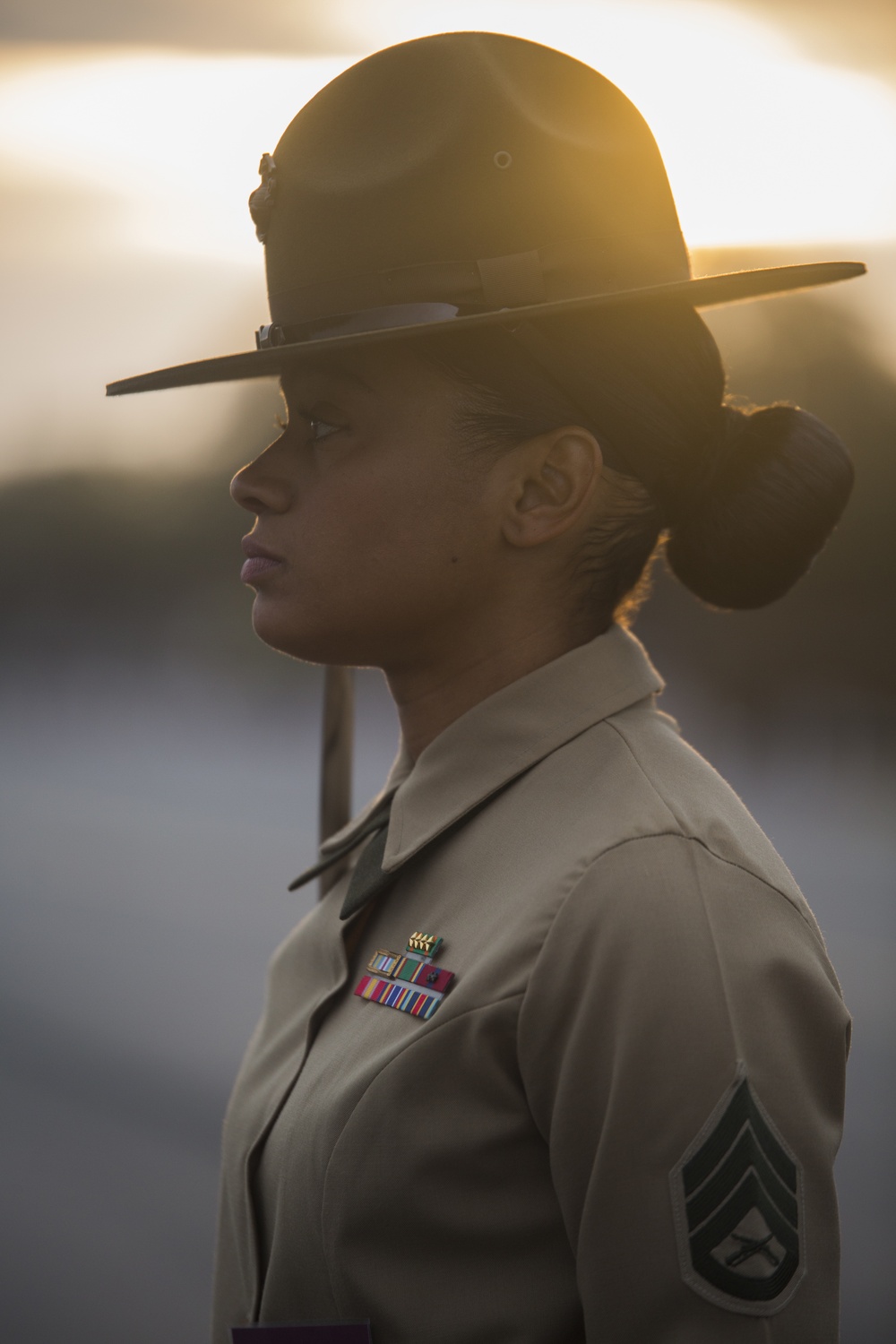 Marine recruits demonstrate discipline through drill on Parris Island