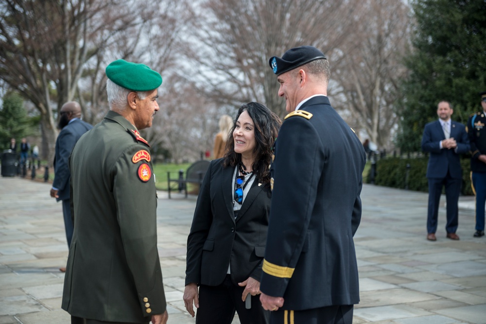 Chief of the General Staff for the Kuwait Armed Forces Lt. Gen. Mohammad Khaled Al-Khodr Participates in an Armed Forces Full Honors Wreath-Laying Ceremony at the Tomb of the Unknown Soldier