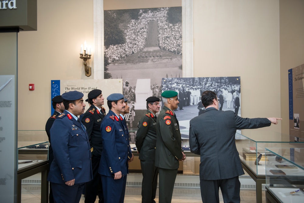 Chief of the General Staff for the Kuwait Armed Forces Lt. Gen. Mohammad Khaled Al-Khodr Participates in an Armed Forces Full Honors Wreath-Laying Ceremony at the Tomb of the Unknown Soldier