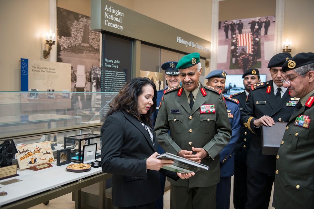 Chief of the General Staff for the Kuwait Armed Forces Lt. Gen. Mohammad Khaled Al-Khodr Participates in an Armed Forces Full Honors Wreath-Laying Ceremony at the Tomb of the Unknown Soldier