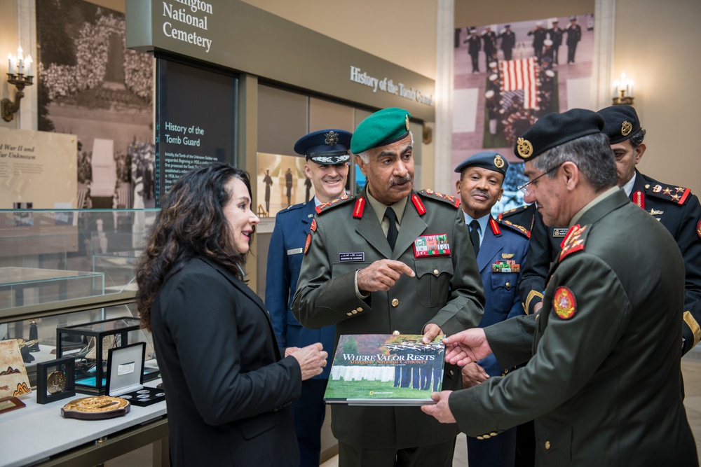 Chief of the General Staff for the Kuwait Armed Forces Lt. Gen. Mohammad Khaled Al-Khodr Participates in an Armed Forces Full Honors Wreath-Laying Ceremony at the Tomb of the Unknown Soldier