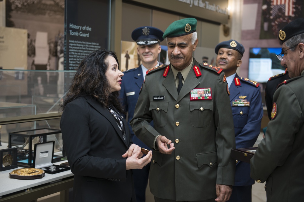 Chief of the General Staff for the Kuwait Armed Forces Lt. Gen. Mohammad Khaled Al-Khodr Participates in an Armed Forces Full Honors Wreath-Laying Ceremony at the Tomb of the Unknown Soldier