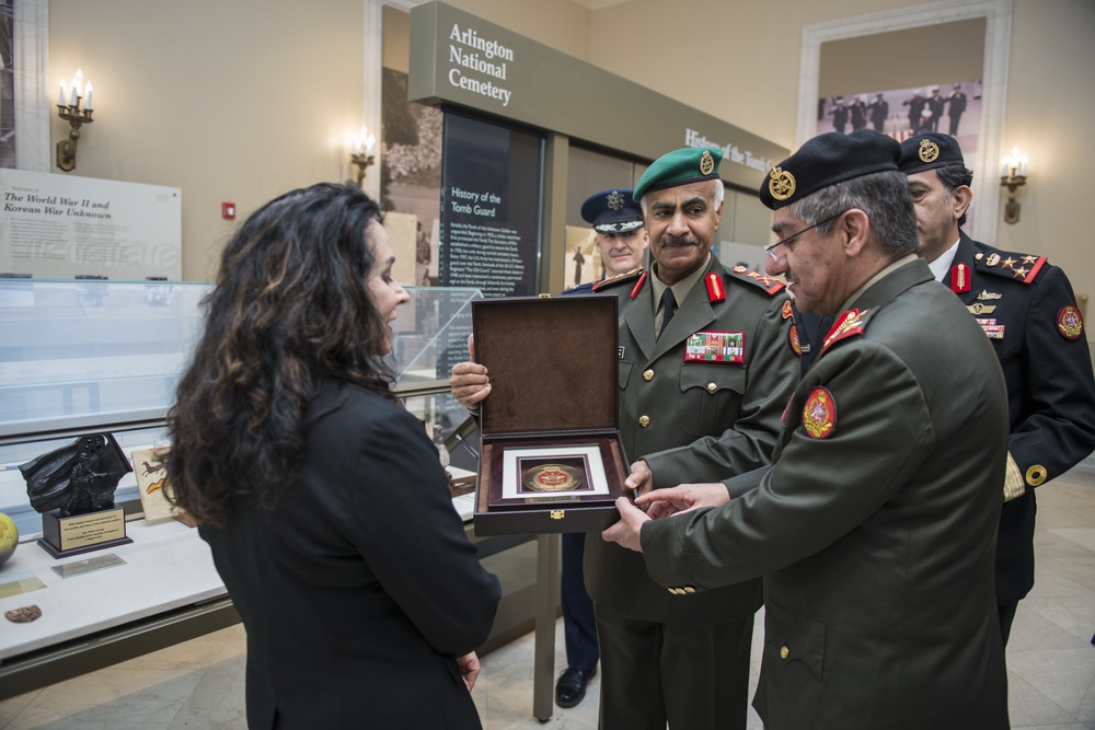 Chief of the General Staff for the Kuwait Armed Forces Lt. Gen. Mohammad Khaled Al-Khodr Participates in an Armed Forces Full Honors Wreath-Laying Ceremony at the Tomb of the Unknown Soldier