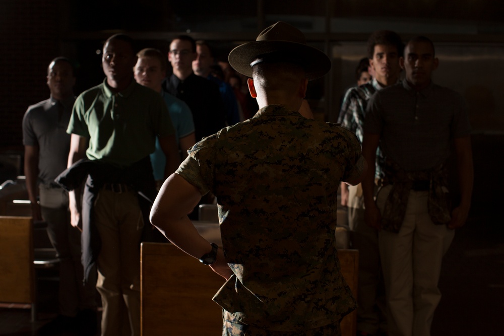 New recruits take first steps to earning title Marine on Parris Island