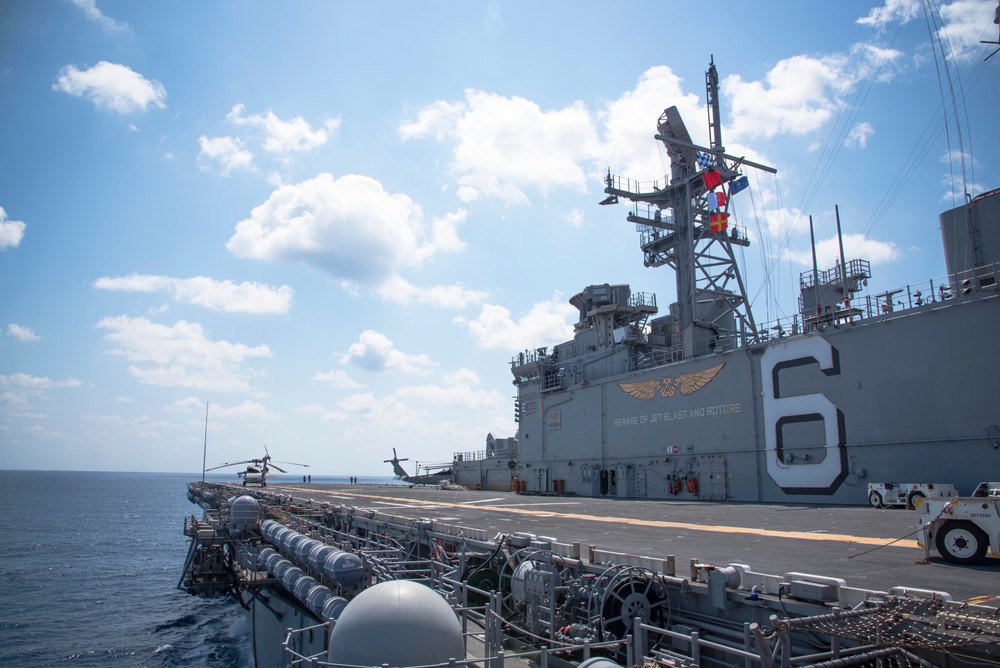 USS Bonhomme Richard Departs Okinawa