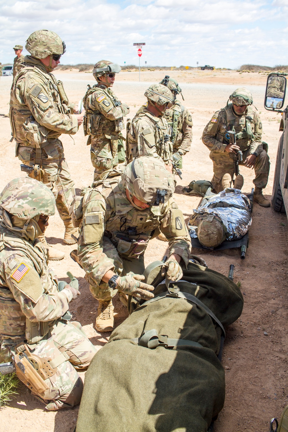 Medics Conduct CASEVAC Training - 155ABCT