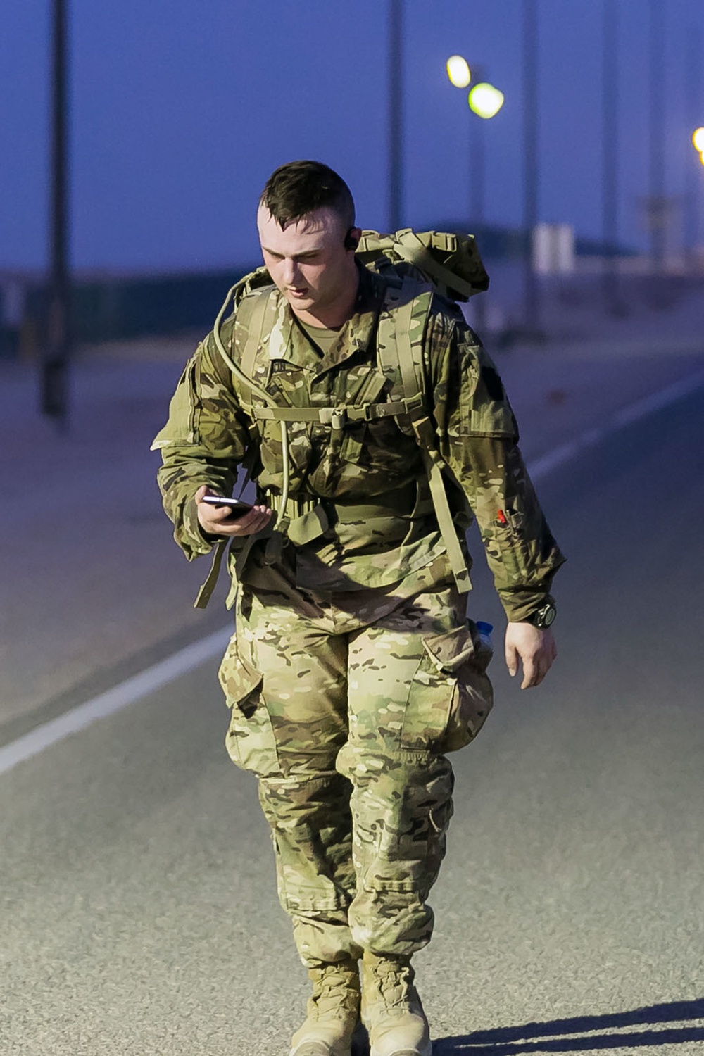 Task Force Spartan, 28 ID soldiers brave the heat of Kuwait to honor Bataan Death March