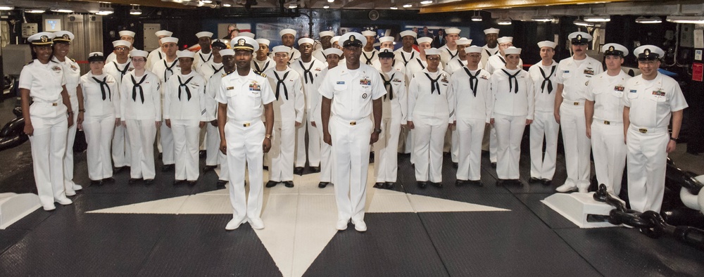Dress White Uniform Inspection