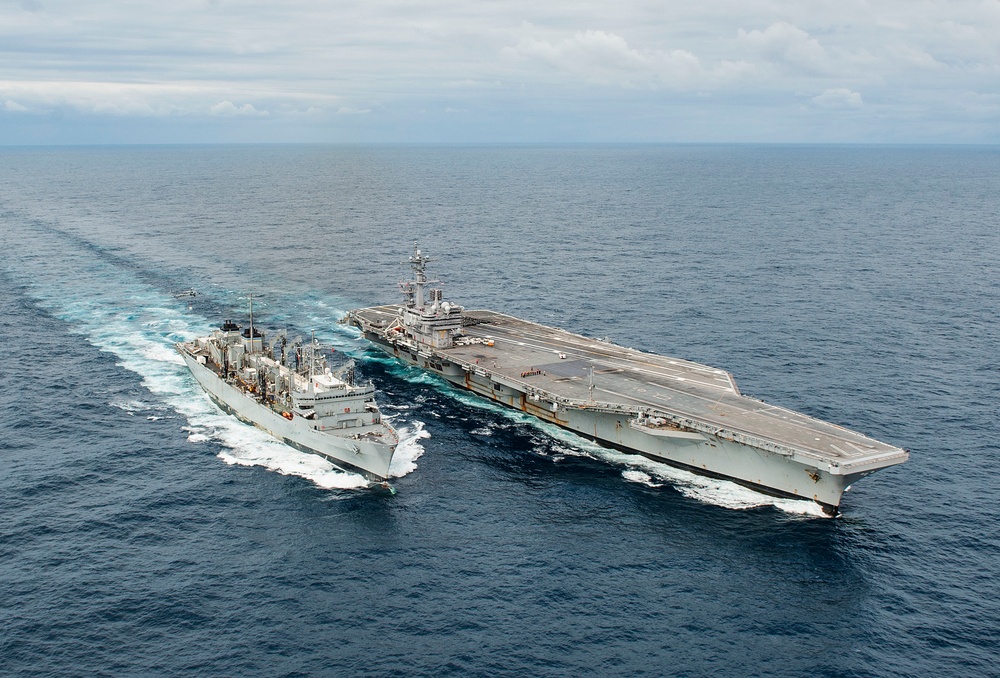 GHWB Replenishment at Sea