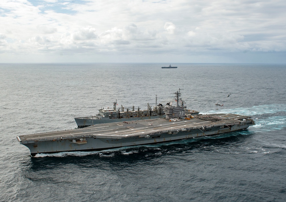 GHWB Replenishment at Sea