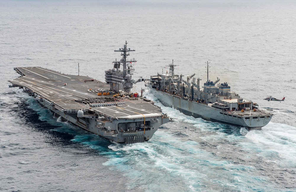 GHWB Replenishment at Sea