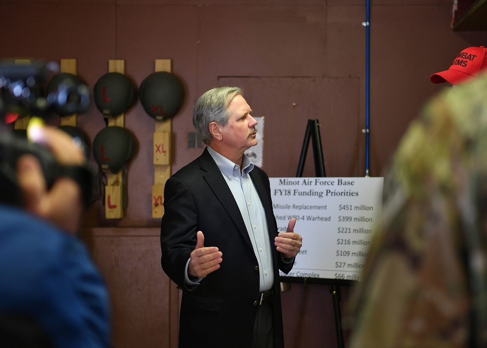 Sen. John Hoeven visits Minot Air Force Base