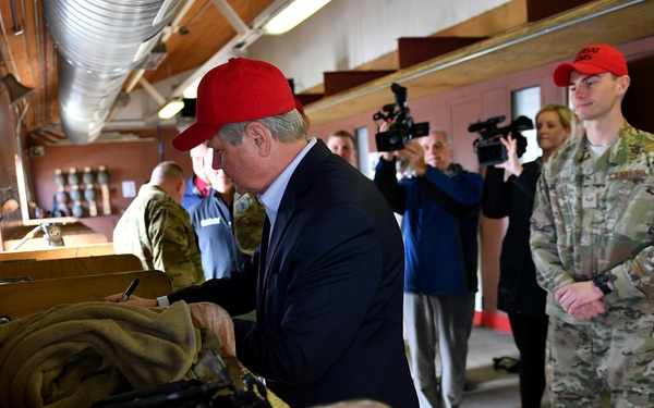 Sen. John Hoeven visits Minot Air Force Base