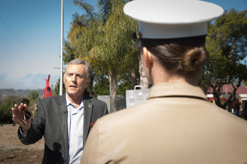 5th Marines Vietnam War Memorial Arrival