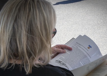 Maj. Gen. Smith presents letters to Lt. Col. Pipes