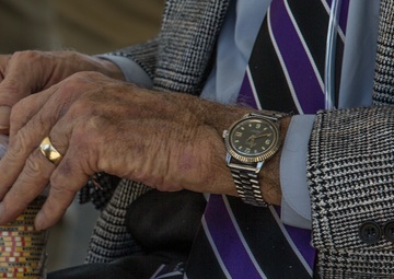 Maj. Gen. Smith presents letters to Lt. Col. Pipes